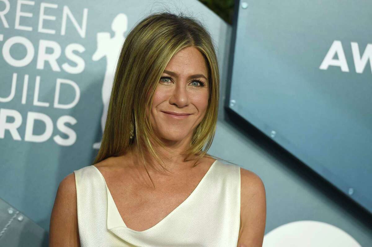Jennifer Aniston arrives at the 26th annual Screen Actors Guild Awards at the Shrine Auditorium & Expo Hall on Sunday, Jan. 19, 2020, in Los Angeles. (Photo by Jordan Strauss/Invision/AP)