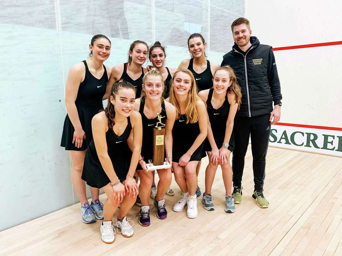 The Greenwich Academy squash team won the title at the FAA Championships on Monday, Feb. 10, 2020, at Sacred Heart Greenwich in Greenwich, Connecticut.