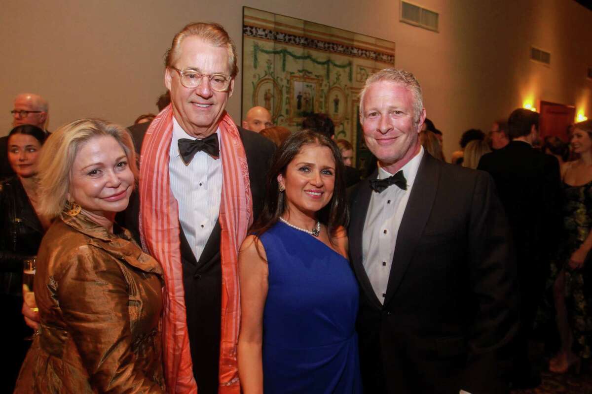 Mimi and Robert Del Grande, from left, with Neda Zafaranian and Gary Miller at the Inprint Poets & Writers Ball on February 8, 2020 in Houston at The Houstonian.