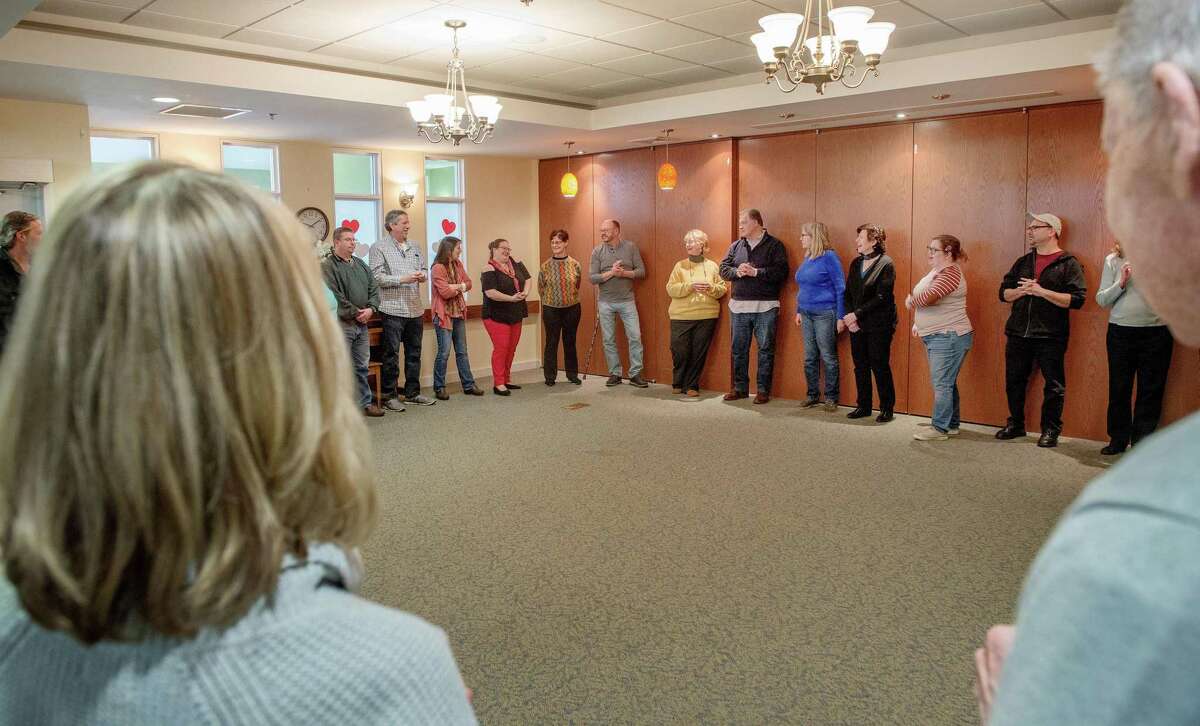 Sea Tea Comedy Improv Performers held a workshop to help caregivers communicate better with their loved ones with dementia on Saturday, Feb. 8, 2020 at Wesley Village in Shelton, Conn.