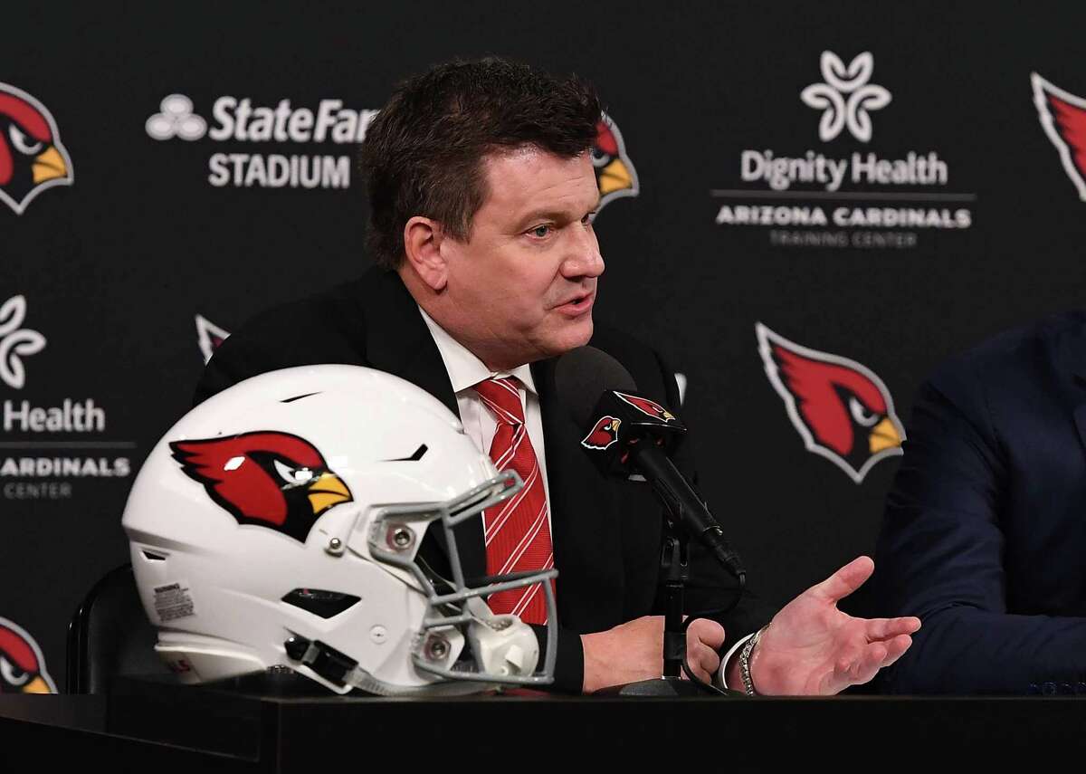 Arizona Cardinals: Michael Bidwill - Year acquired: 2019 Working as a Phoenix-based federal prosecutor for six years before moving to the NFL’s oldest franchise as general counsel isn’t a normal career path, but it was a natural fit for Michael Bidwill. The team has been in his family since his grandfather purchased what was then known as the Chicago Cardinals in 1933. Michael became president in 2007 and then chairman in 2019 following the passing of his father, Bill Bidwill. This slideshow was first published on theStacker.com