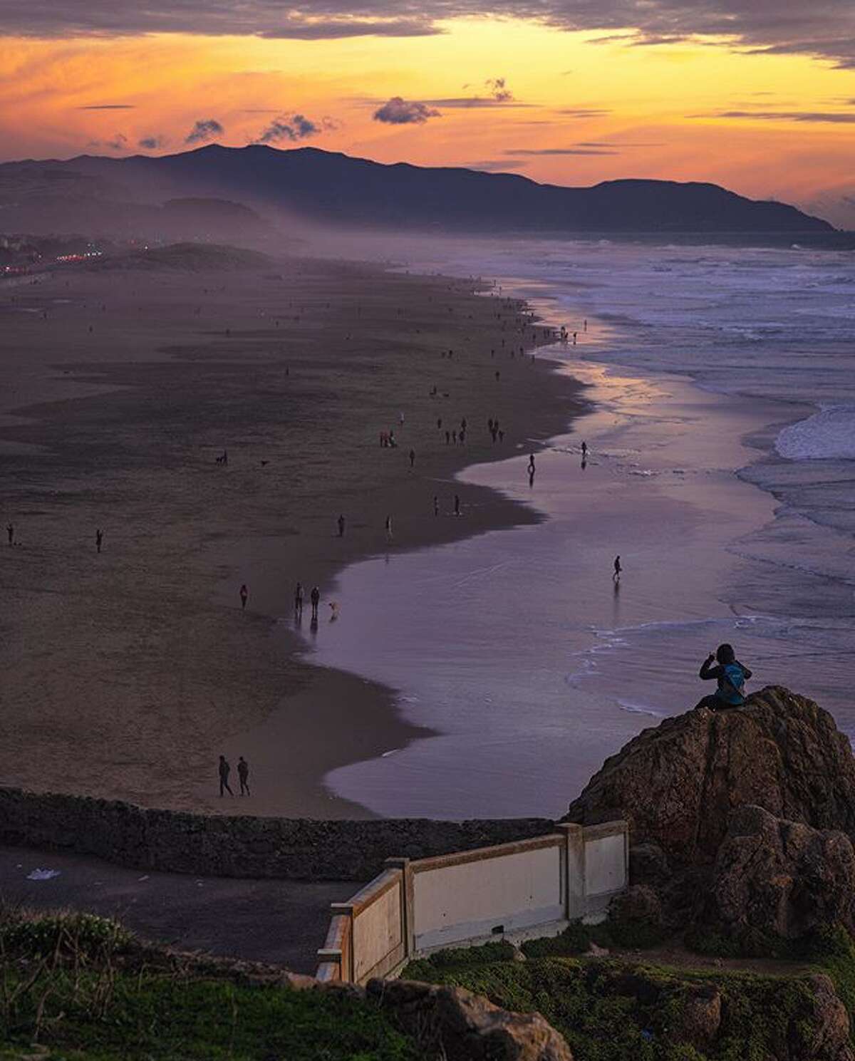 Sunset at Ocean Beach by @sunjay_chopra