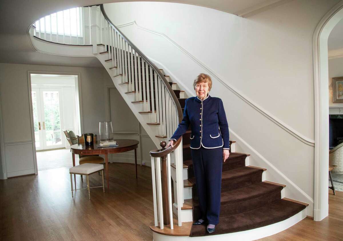 Realtor Janie Miller, 86, has specialized in the River Oaks neighborhood since the 1970s. Portrait taken on Tuesday, Feb. 11, 2020, at a River Oaks home in Houston.