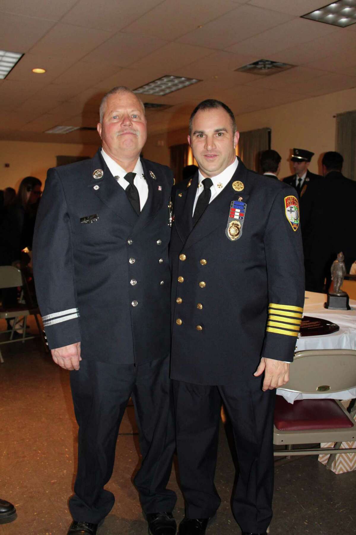 Retired Captain Mike Rowan and Chief Alex Rauso