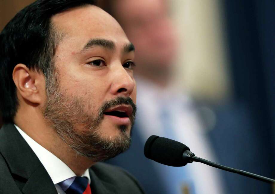 In this photo, U.S. Rep. Joaquin Castro, D-San Antonio, questions former White House national security aide Fiona Hill, and David Holmes, a U.S. diplomat in Ukraine, as they testify before the House Intelligence Committee on Capitol Hill in Washington, Thursday, Nov. 21, 2019. On Thursday, Casto criticized the Trump campaign over a tweet. Photo: Andrew Harnik, STF / Associated Press / Copyright 2019 The Associated Press. All rights reserved