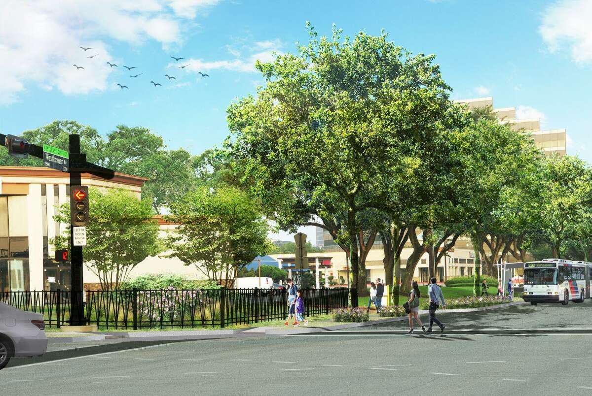 The Westchase District plans improvements along Westheimer, including mast arm traffic signals, custom bus shelters, new side walks from 6 to 8 feet wide and landscaping in the medians and along the sidewalks. New sidewalks on both sides of the street will stretch three miles from Westerland to Kirkwood.