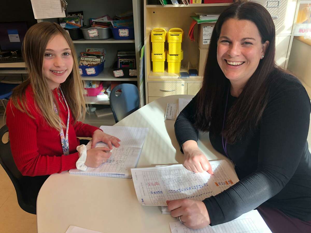Perry Hill School teacher Meghan Sullivan's innovative instructional style has brought her recognition as the school district's Innovative Teacher of the Month.