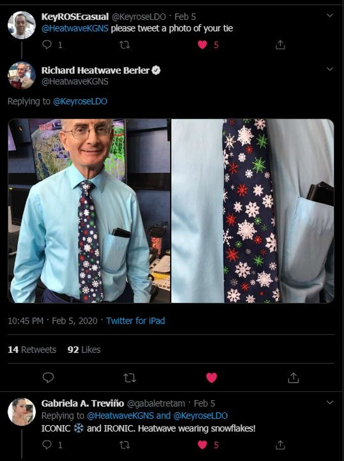 Meteorologist Richard 'Heatwave' Berler celebrates 40 years in the