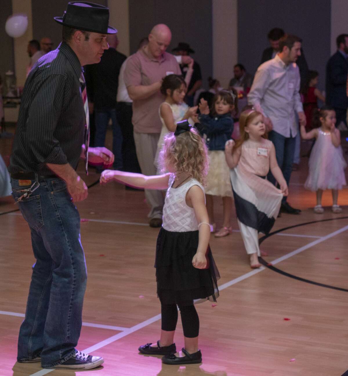 Dancing and fun filled the room 02/14/2020 night at a Valentine Day daddy-daughter dance at Golf Course Road Church of Christ. Tim Fischer/Reporter-Telegram