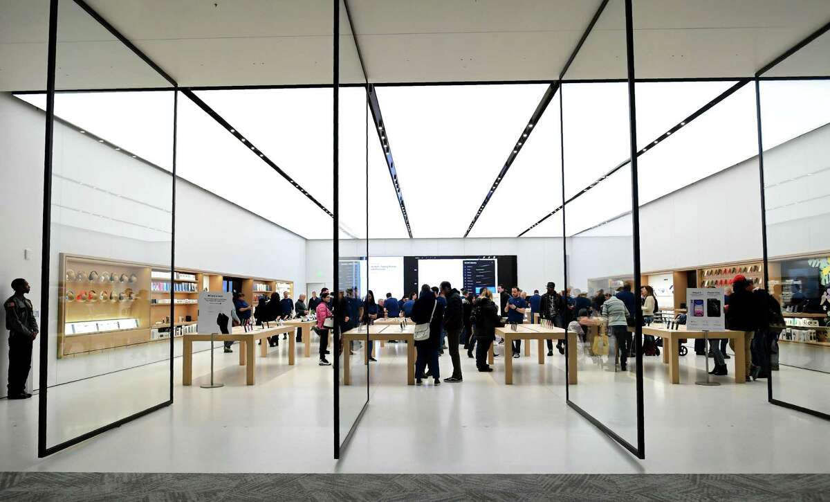 Apple opens a new store at the SoNo Collection mall Saturday, February 15, 2020, in Norwalk, Conn.