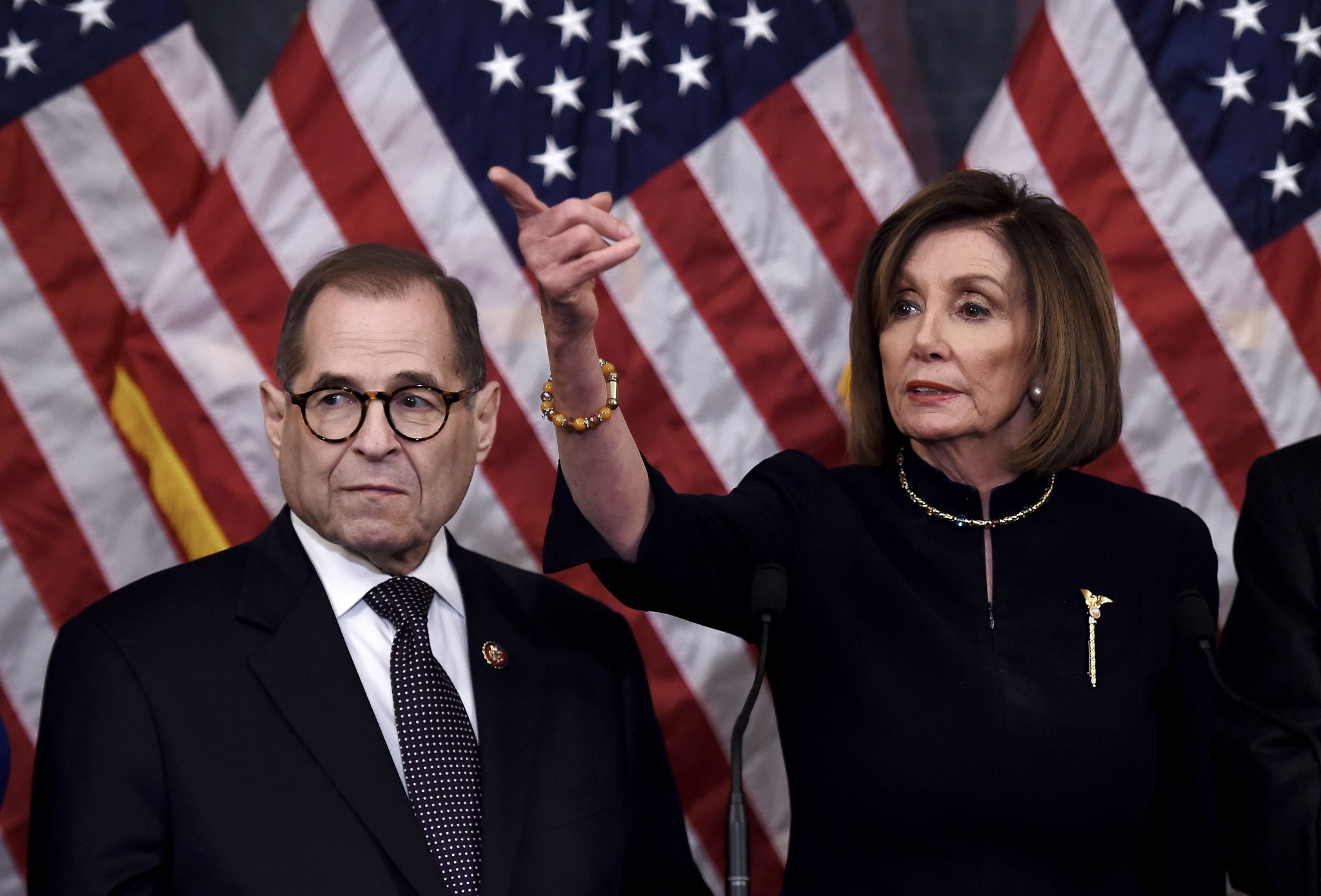 Nancy Pelosi wears symbolic brooch by Houston-born jewelry designer Ann Hand