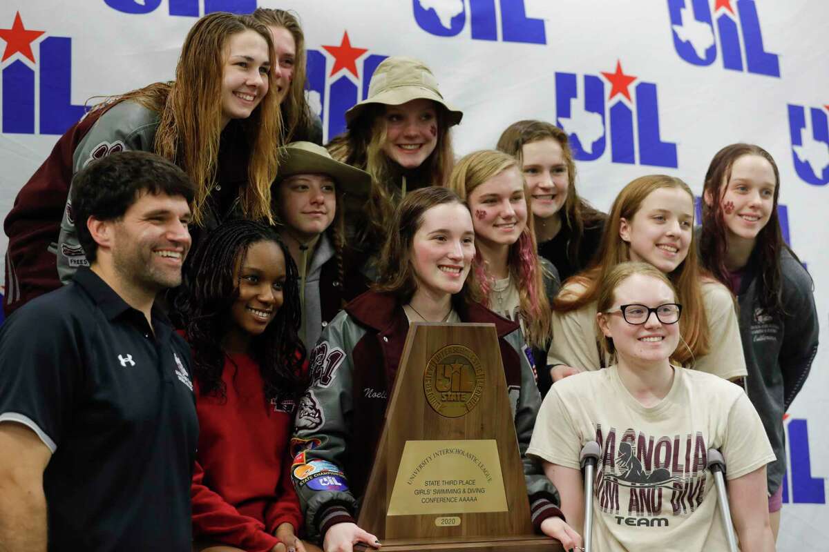 Magnolia finished third overall in during the UIL State Swimming & Diving Championships at the Lee & Joe Jamail Texas Swimming Center, Saturday, Feb. 15, 2020, in Austin.