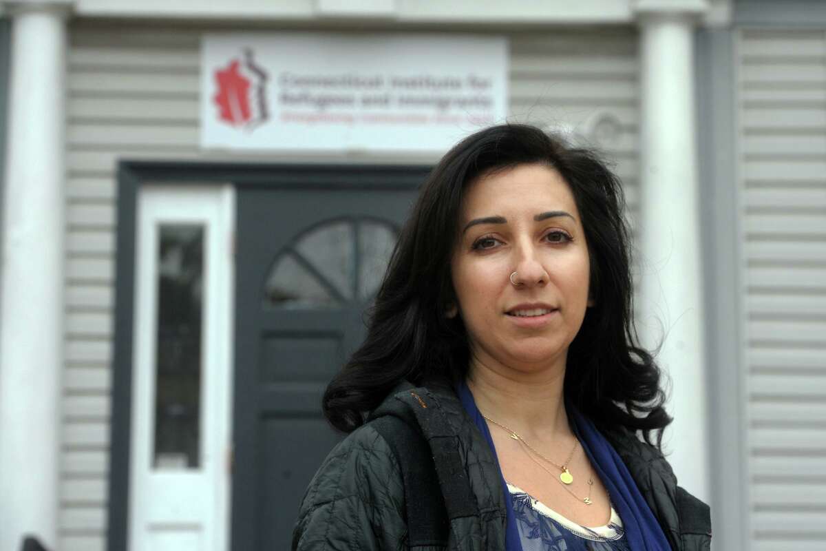 Alicia Kinsman, Senior Staff Attorney at Connecticut Institute for Refugees and Immigrants, in Bridgeport on Jan. 10.