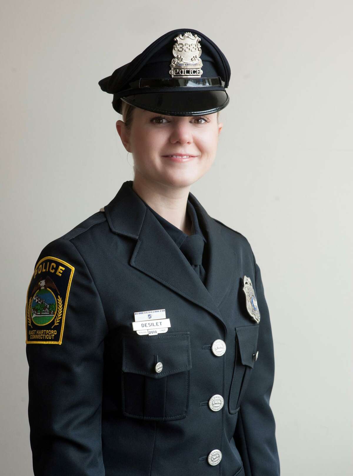 East Hartford Police Officer Courtney Desilet is a certified instructor of human trafficking investigations.