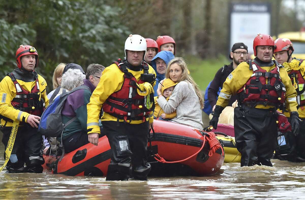 Fierce storm in Britain brings record number of flood alerts