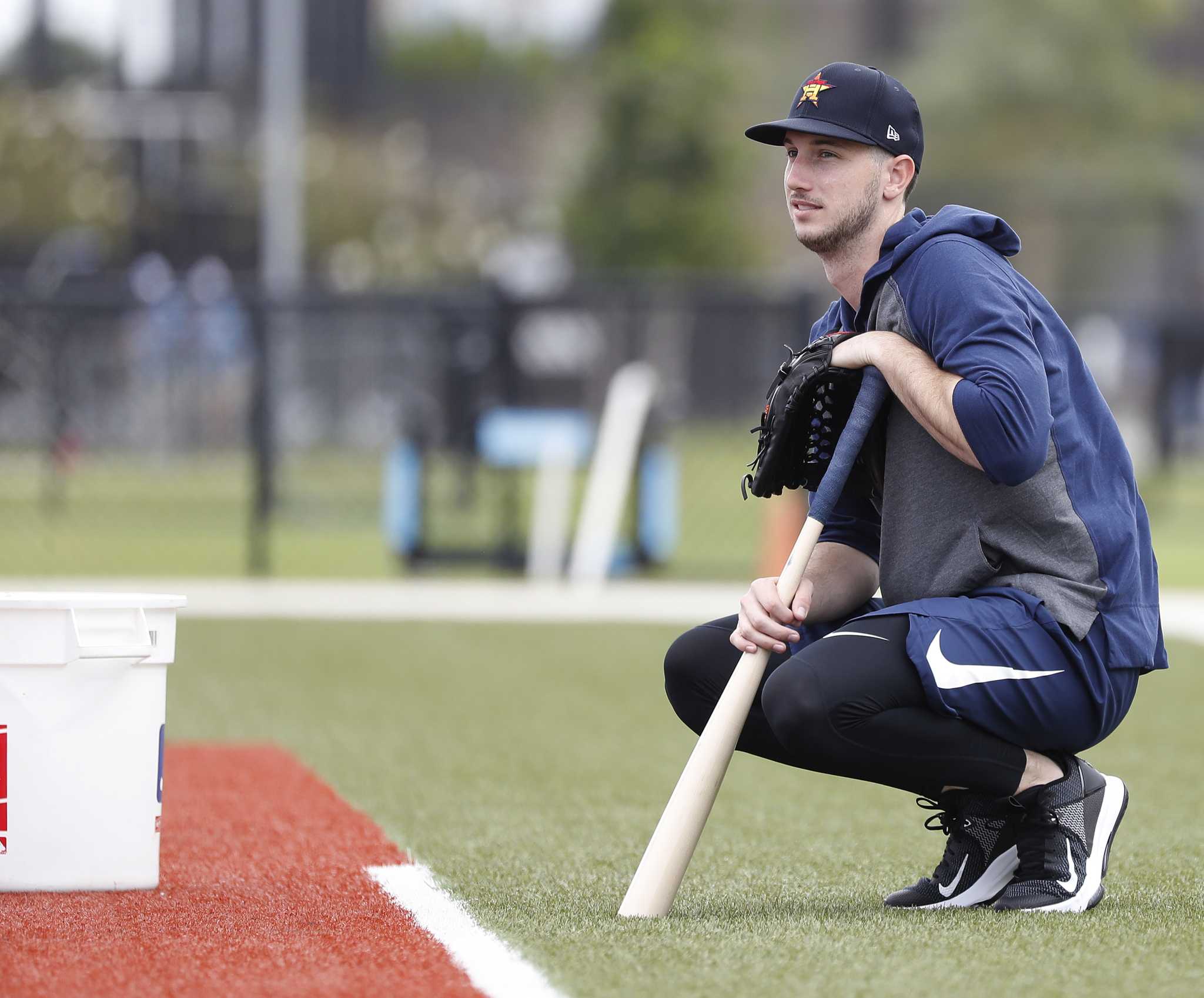 New spring twist for Astros' Kyle Tucker: The job's his