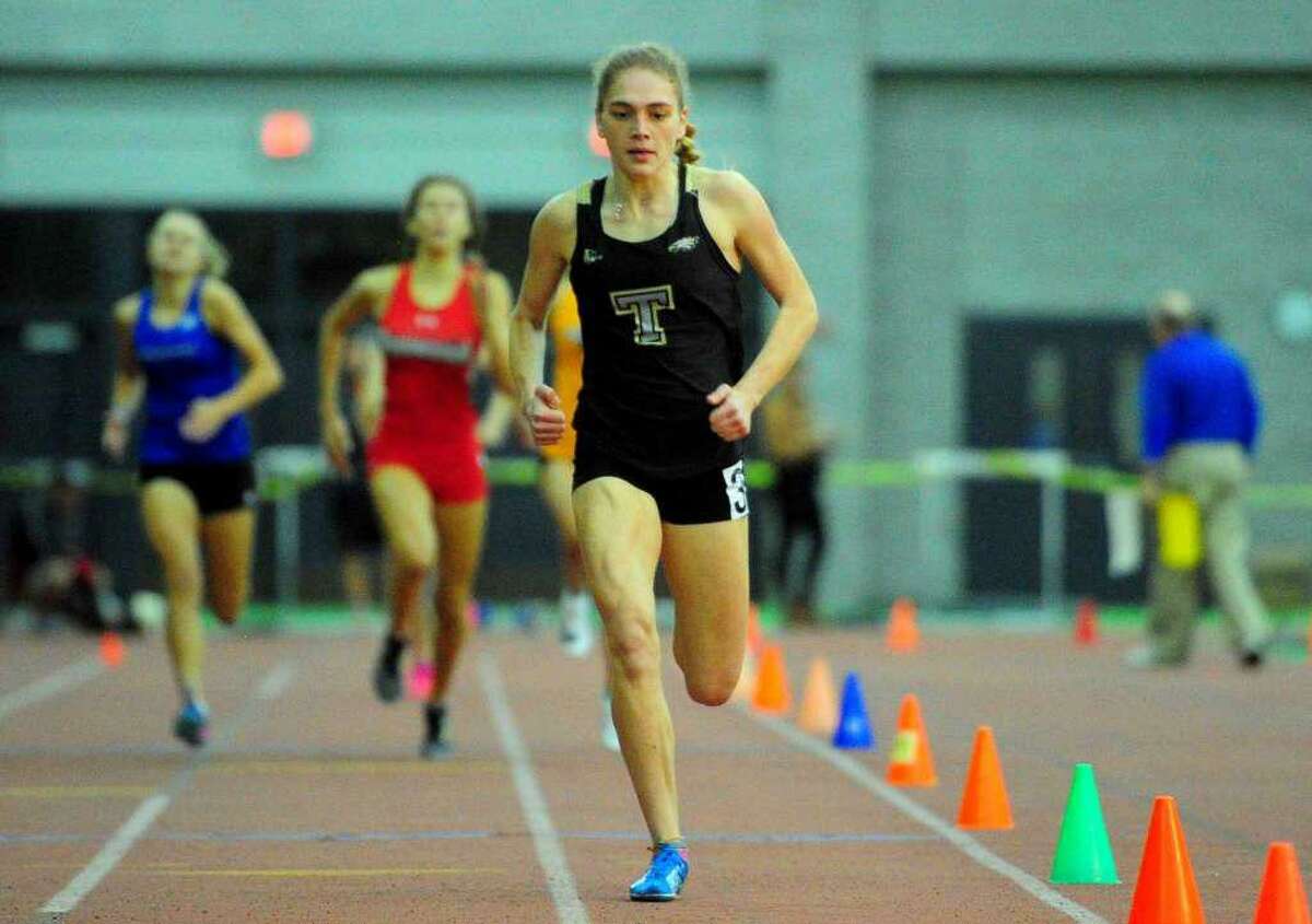 Emily Alexandru from Trumbull dominated the 600-meter run at the Class LL meet.