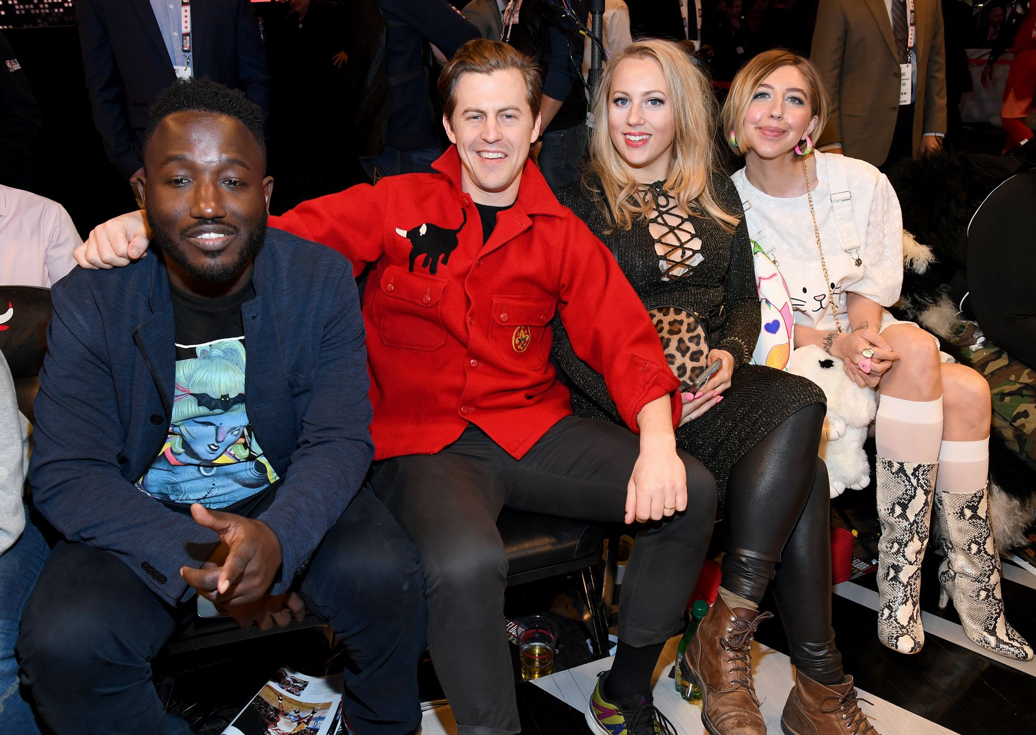 Celebs at nba all star game