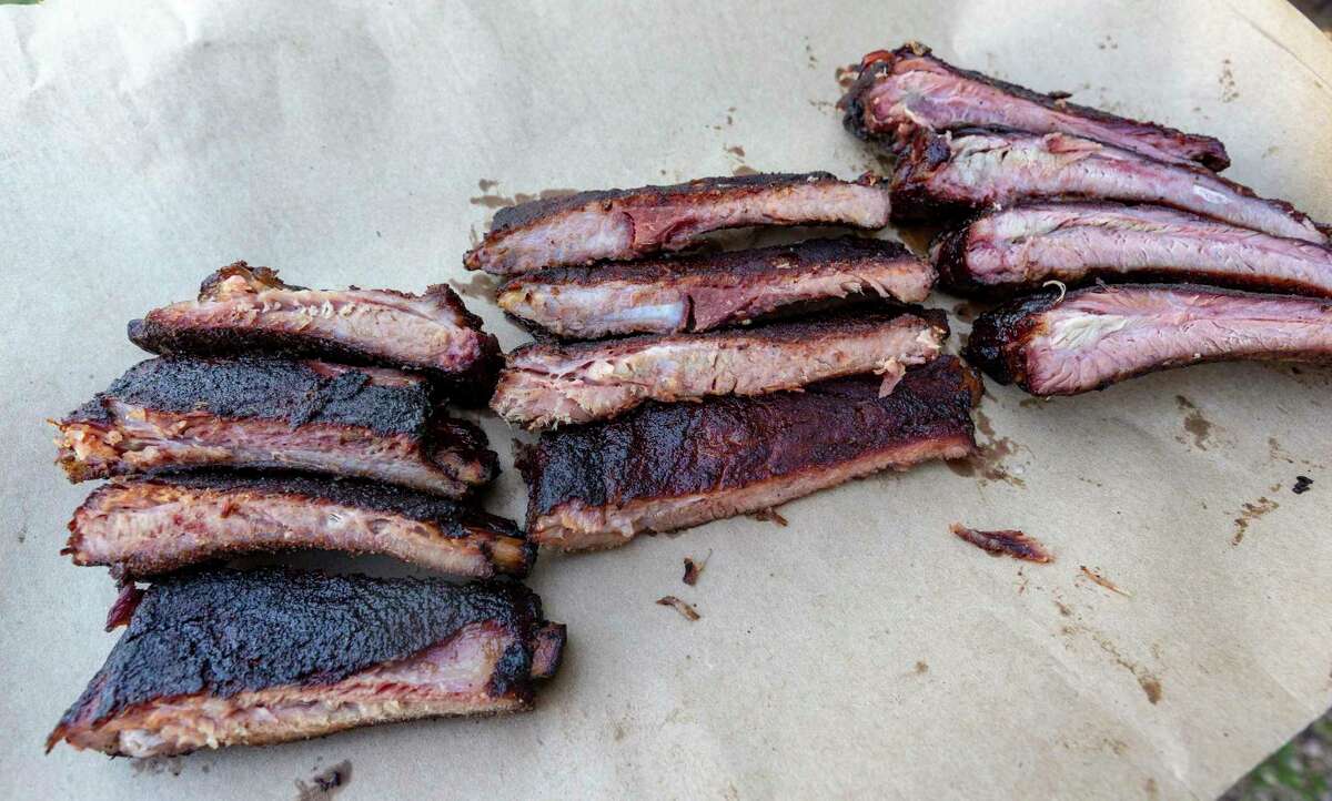 Chuck’s Food Shack What’s better smoking pork ribs wrapped in butcher