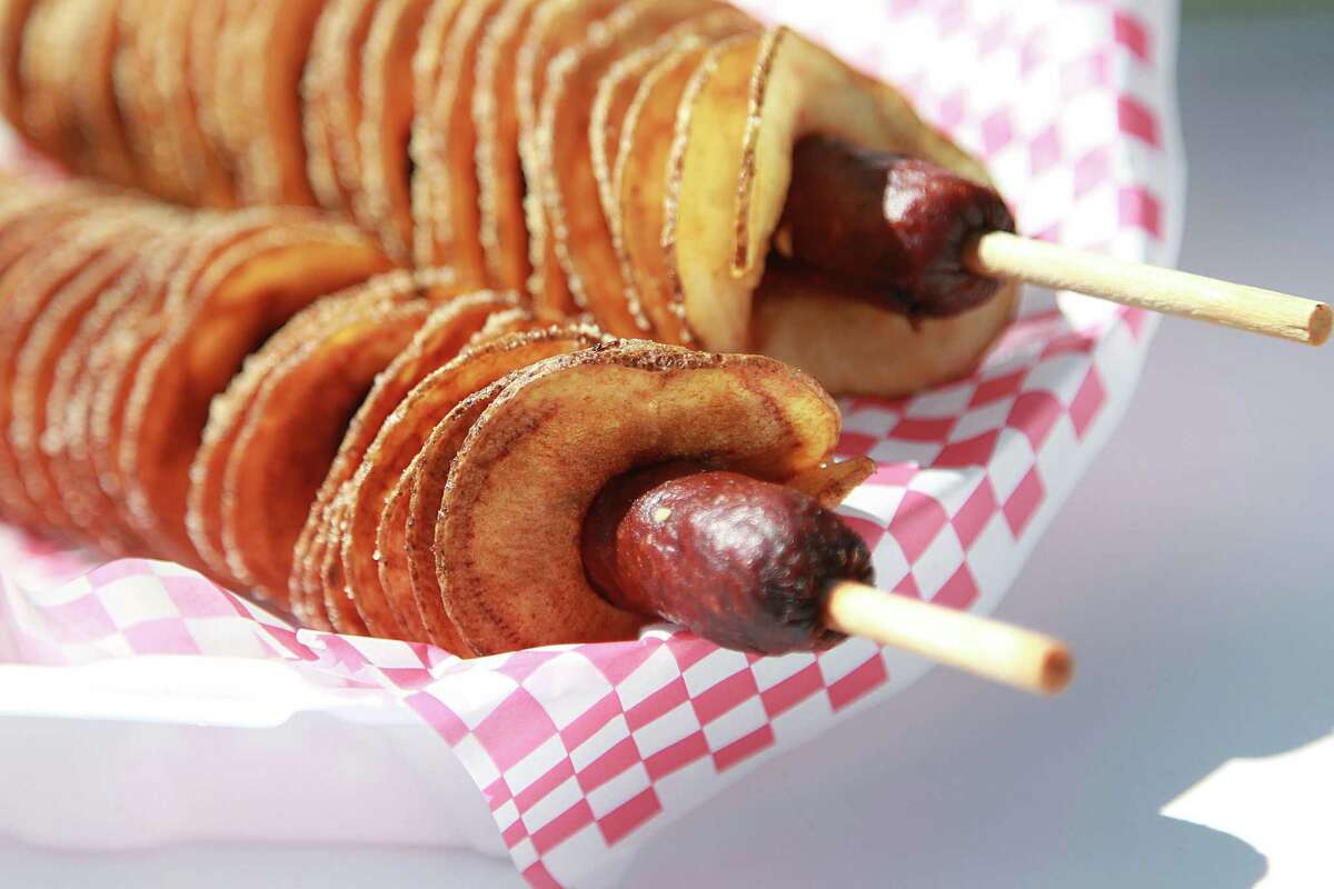 Tater Twisters "Tater Dog" at the Houston Livestock Show and Rodeo.