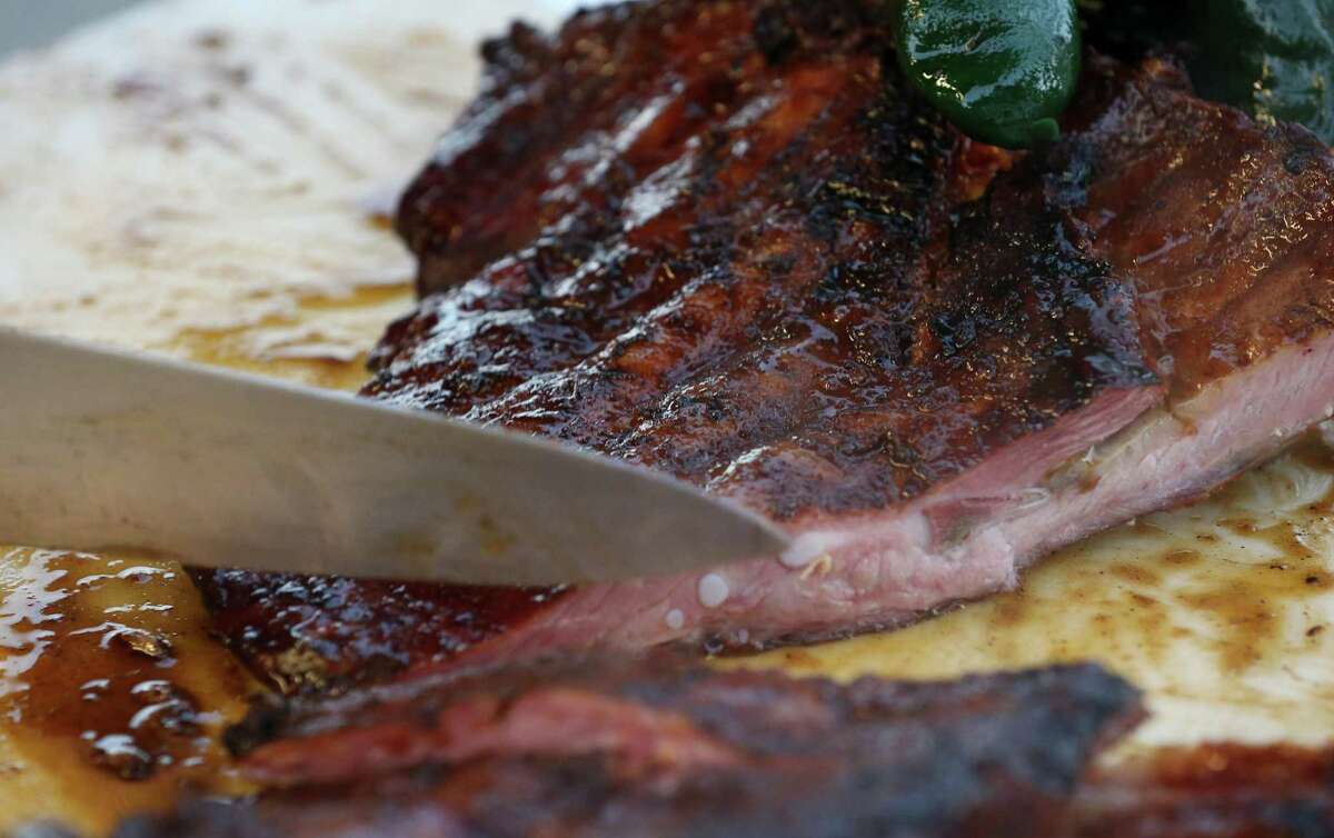 Ribs are one of the competition categories at the World’s Championship Bar-B-Que Contest.