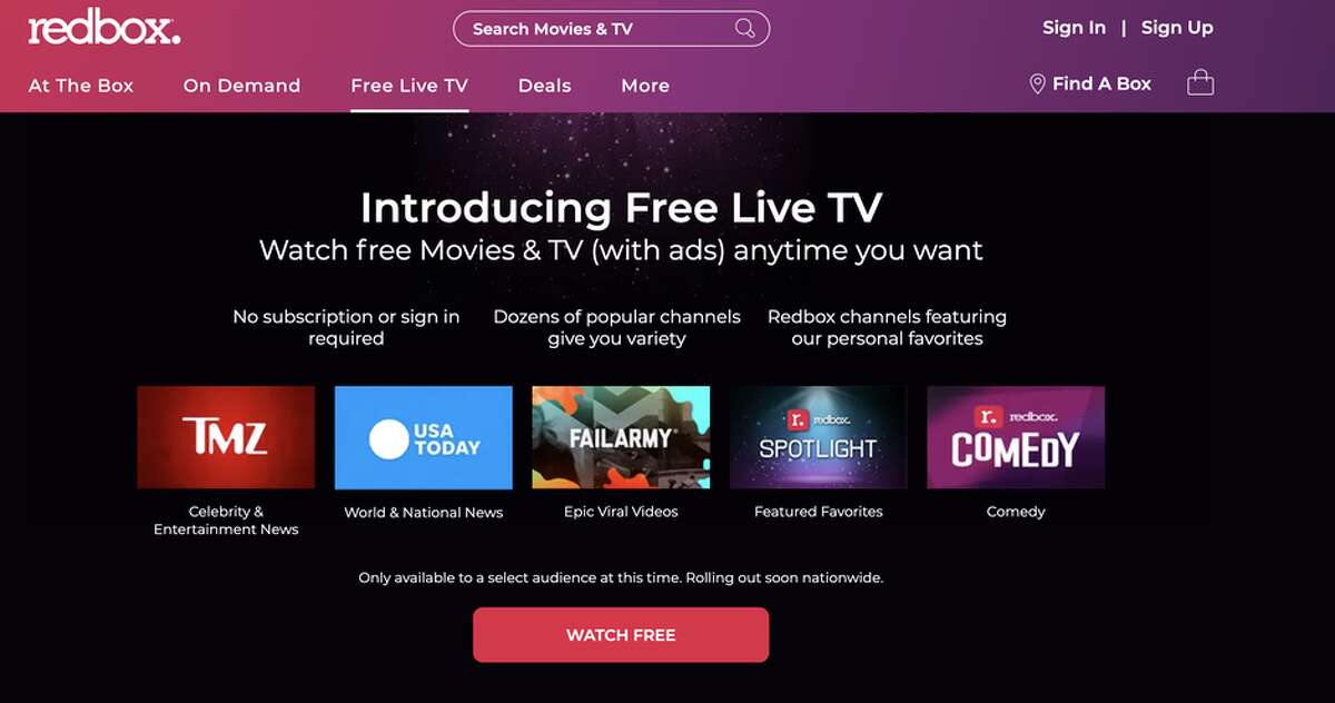 Zonder applaus uitdrukken Redbox expands into free live TV and movie streaming