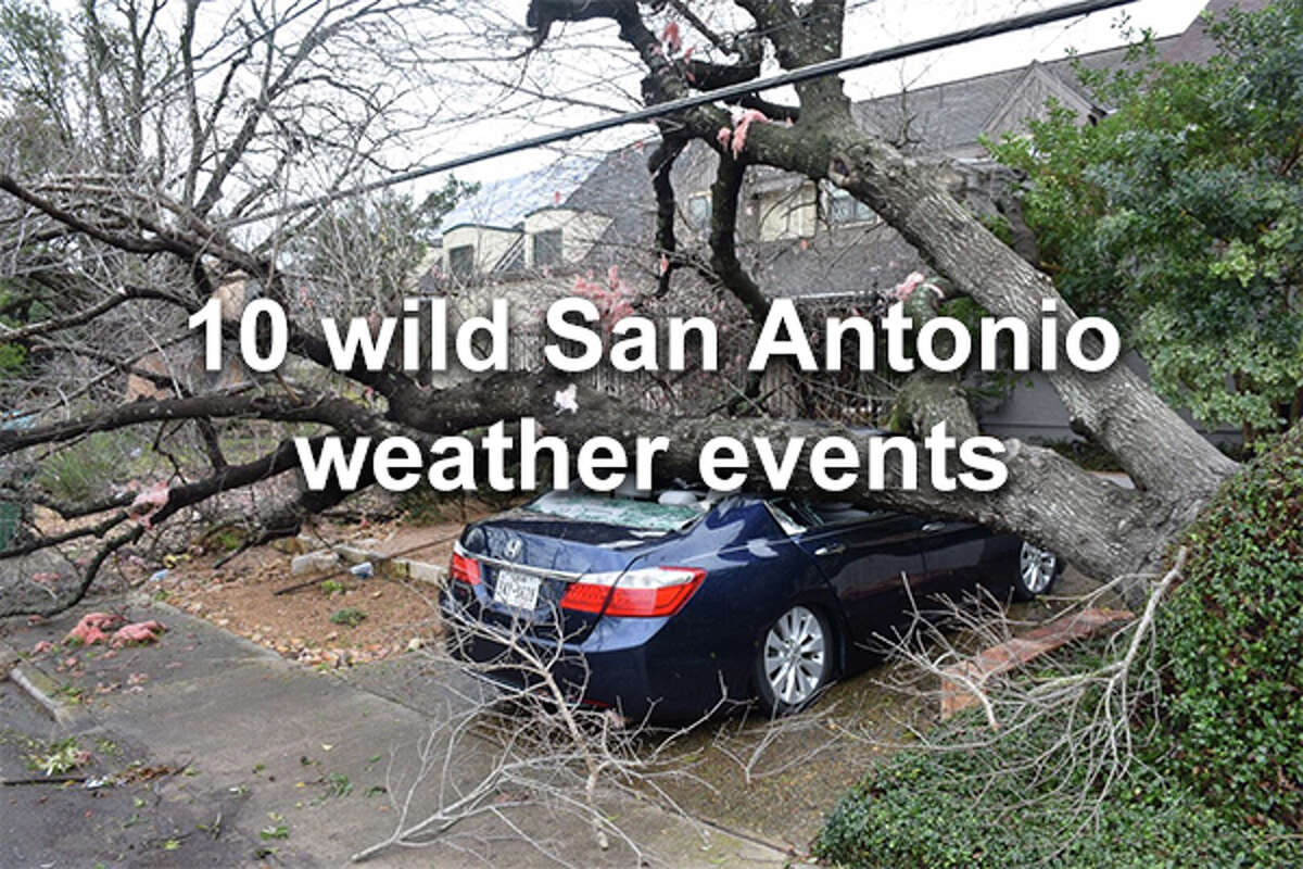 Ten recent weather events in San Antonio — from severe to strange — that broke records and made for some incredible photos.