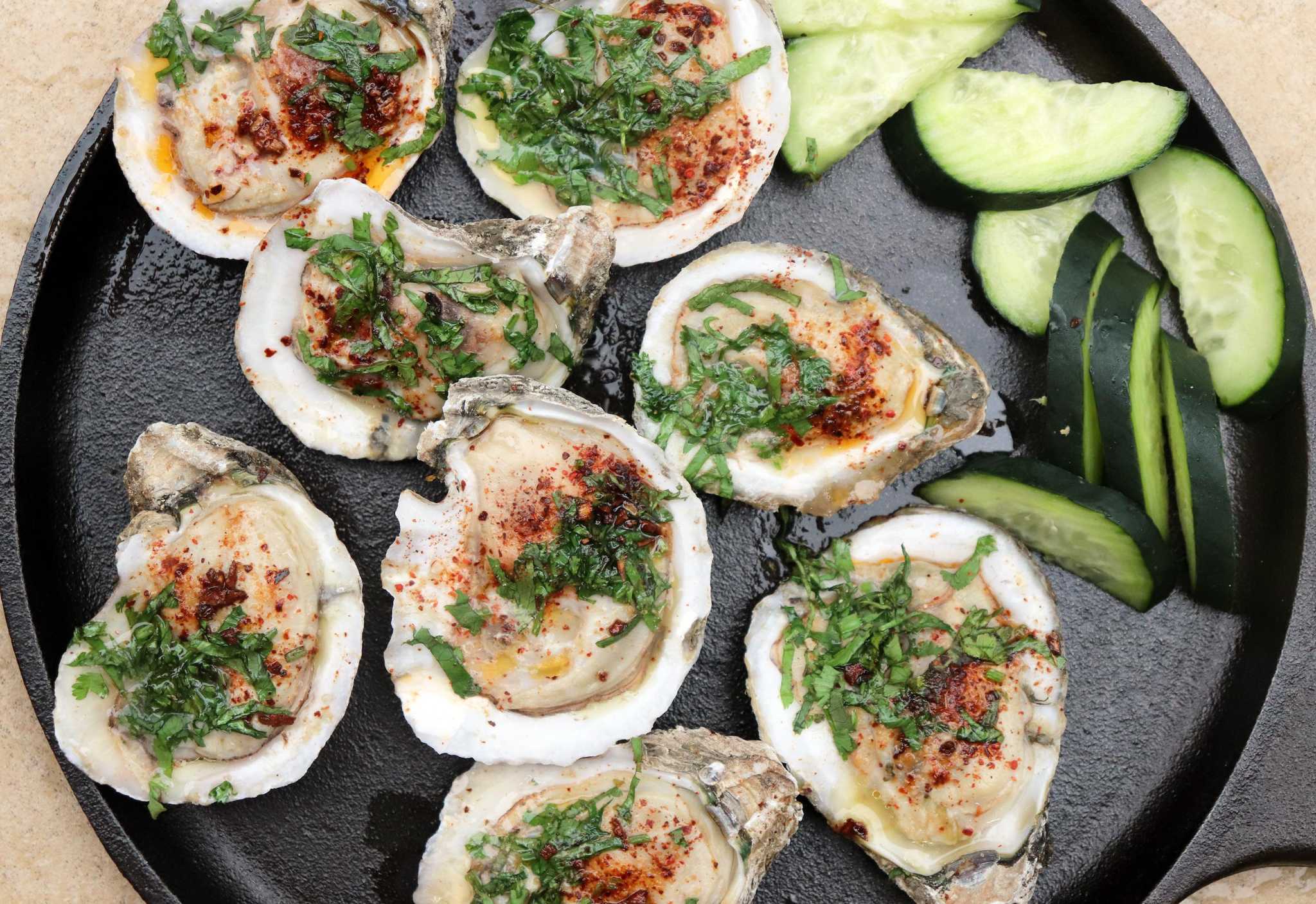 Gulf oysters at their best baked with a few key spices