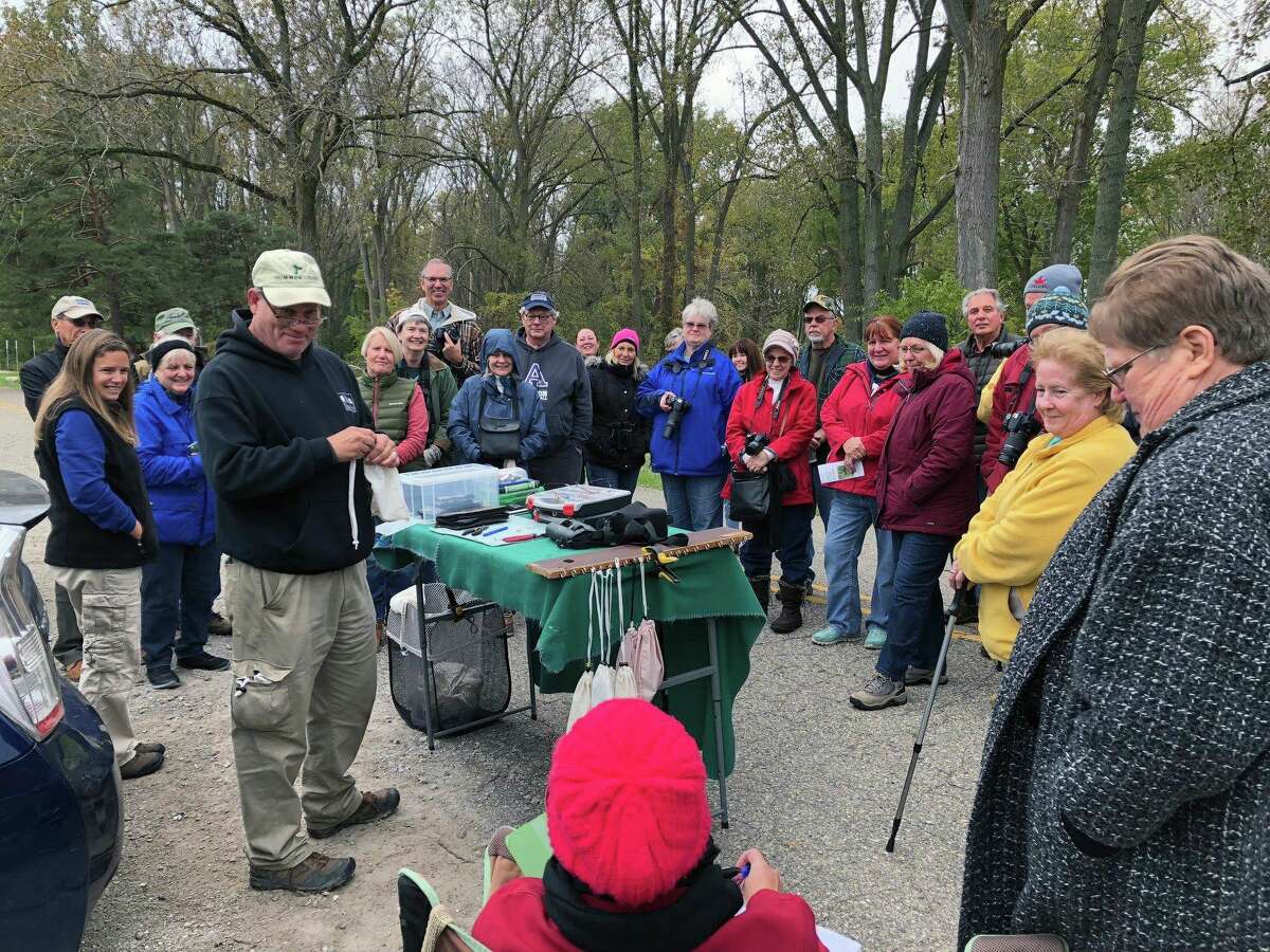 MI Birds hosted this bird-banding demonstration and guided bird walk at Lake St. Clair Metropark in Macomb County. (Courtesy Photo/Erin Rowan)