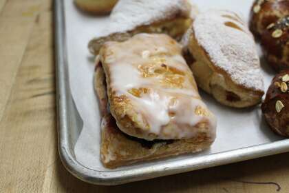 Cherry and apple turnovers from Hahdough, a German bakery in San Francisco.