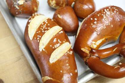 Ha Do, the owner of San Francisco’s only German bakery, Hahdough, plans to make pretzels throughout the day so they always taste fresh.
