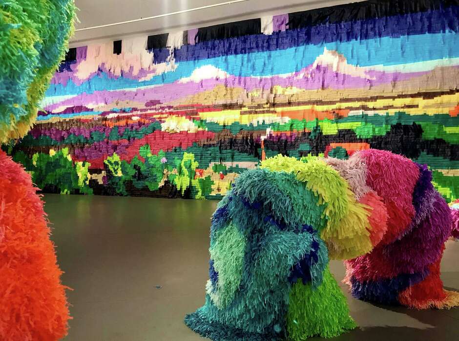 Art review Piñatainspired works at Art League Houston