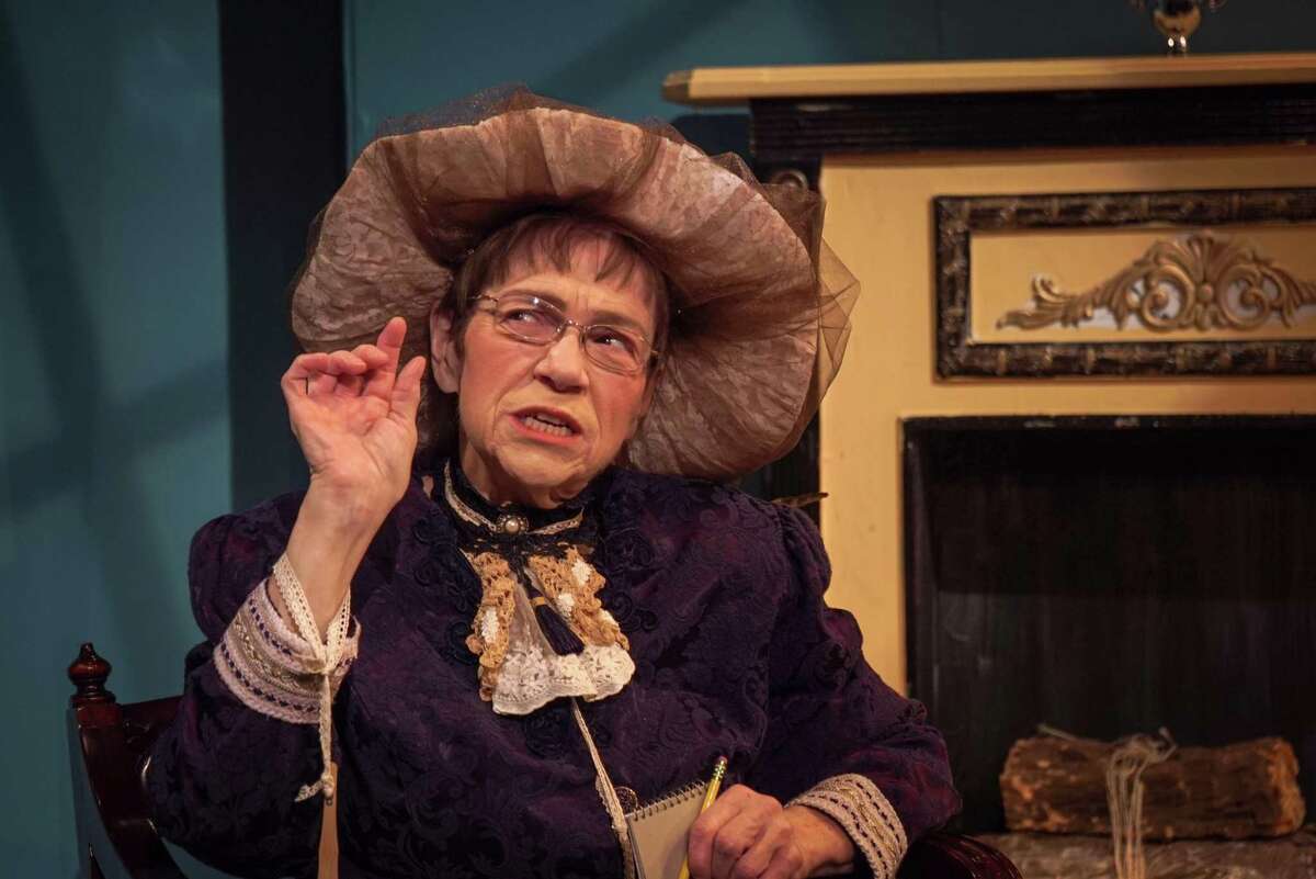 Katie Reed enjoys getting laughs through her portrayal of Lady Bracknell in her favorite play, “The Importance of Being Earnest,” which runs through March 1 at Clear Creek Community Theatre.