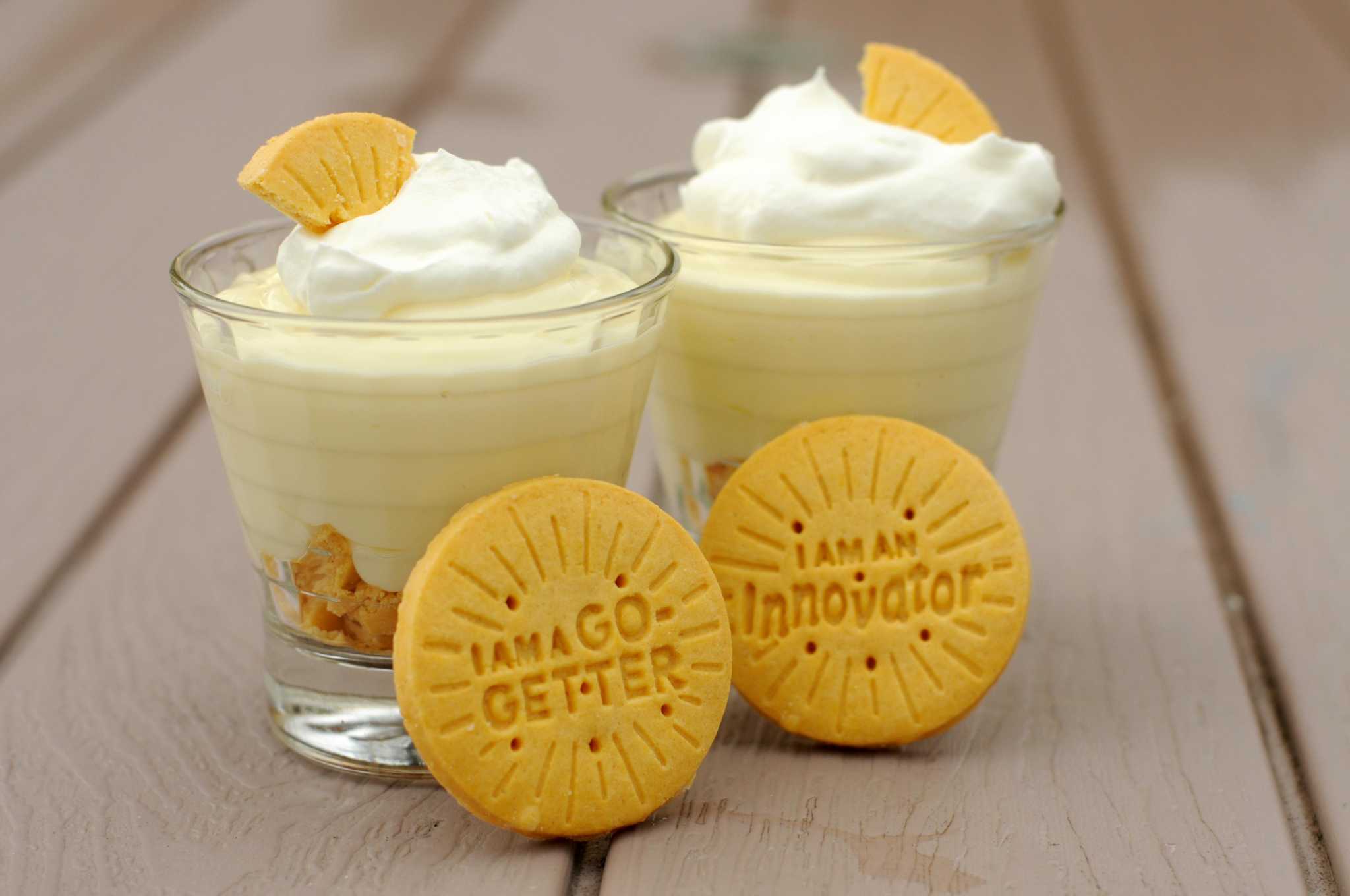 Recipe Lemon Pudding with Lemonades Girl Scout Cookies