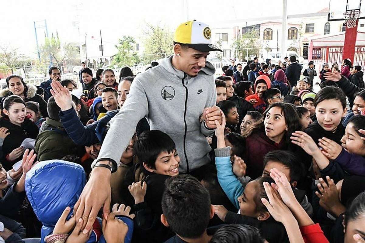 During the All-Star break, Juan Toscano-Anderson held a basketball camp at an elementary school in Monterrey, Mexico.