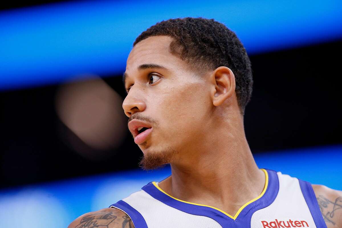 Golden State Warriors forward Juan Toscano-Anderson (95) during an NBA preseason game against the Los Angeles Lakers at Chase Center on Friday, Oct. 18, 2019, in San Francisco, Calif.