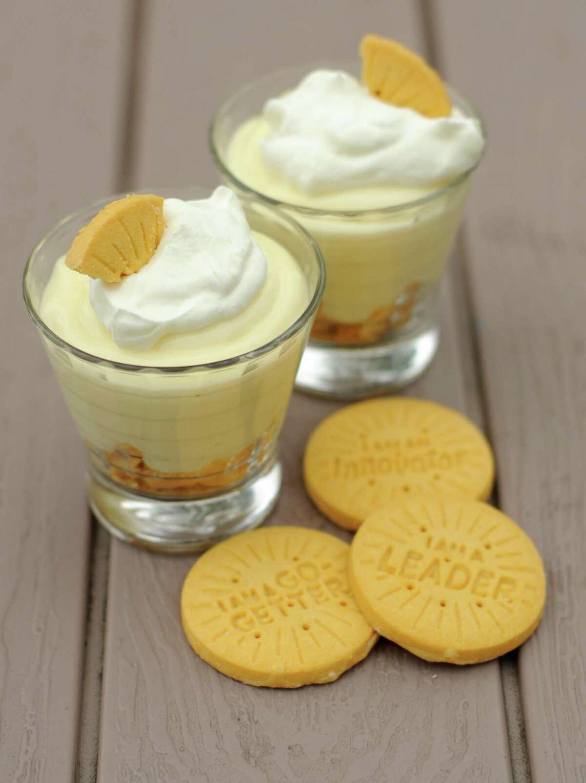 Lemon Pudding with Lemonades Girl Scout Cookies