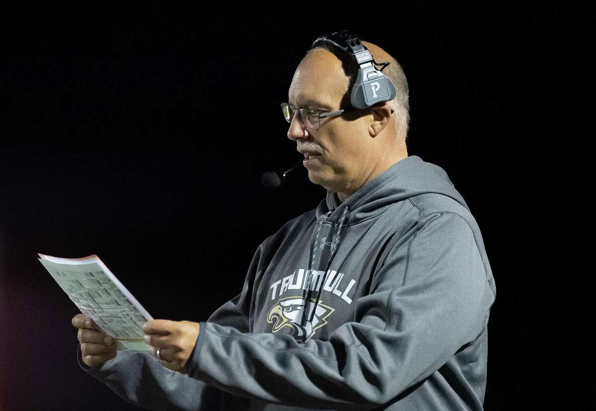 Marce Petroccio was inducted into the Connecticut High School Hall of Fame, the FCIAC Hall of Fame and the Greater Bridgeport Hall of Fame in 2014. Trumbull High football coach Marce Petroccio during the game against Darien High, Friday, October 4, 2019 at Trumbull High School