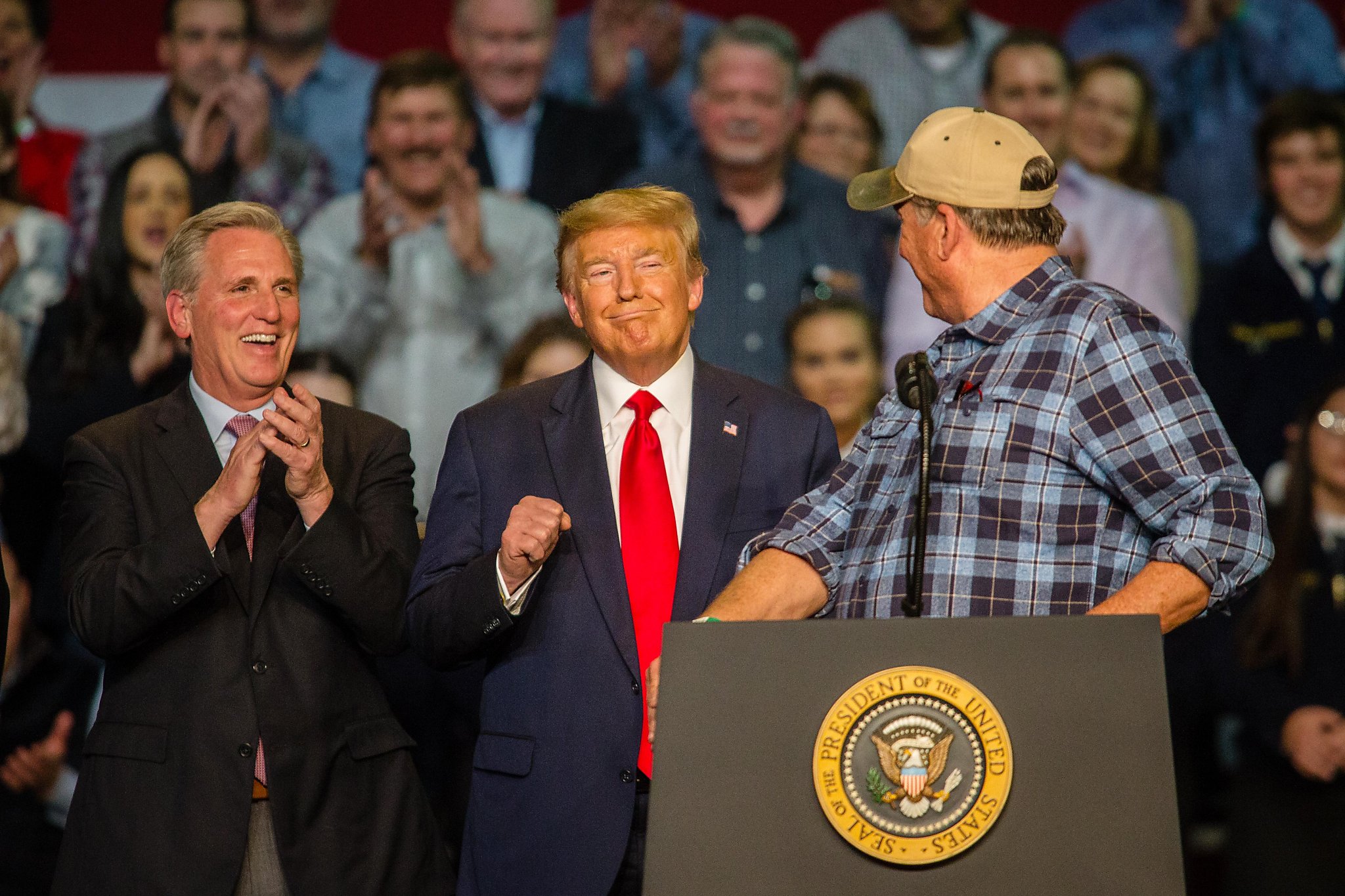 Trump brings more water — and himself — to Central Valley farmers