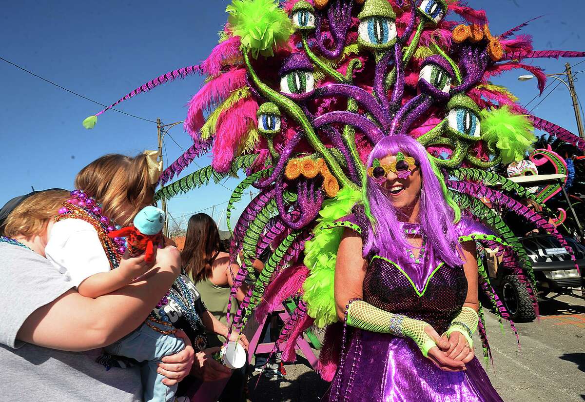 mardi gras beads and trinkets