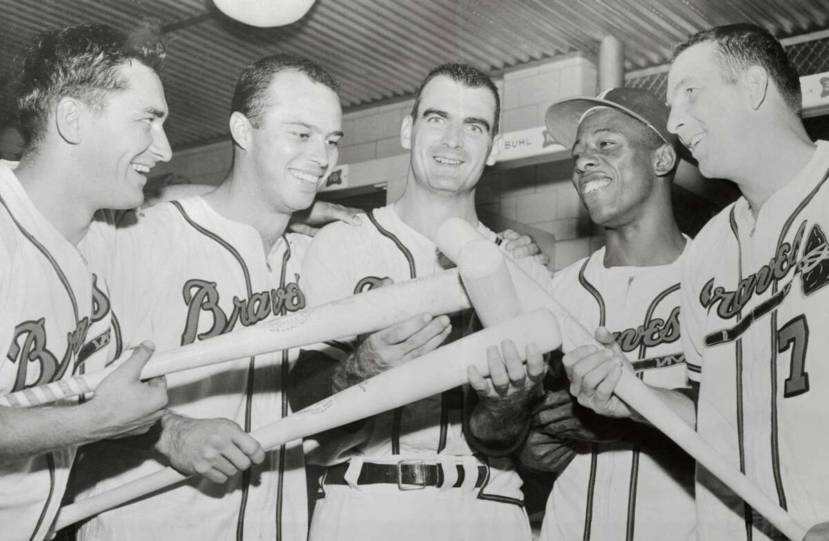 Atlanta BravesBraves general manager John Coppolella was banned for life in 2017 after he flagrantly circumvented rules regarding the signing of international free agents. The Braves also had to release 12 prospects they signed as a result. In 1960, Braves pitchers Bob Buhl and Joey Jay were spotted sitting in the bleachers at Wrigley Field dressed like fans, using binoculars to  relay signs to their team’s hitters. Lew Burdette, who won three complete games in the 1957 World Series won by the Milwaukee Braves, was never suspended for throwing a spitball of which he was long suspected of throwing. Two-time World Series champion Don Hoak once said, “Only once did I ever see water fly off a spitball, and the man who threw me that pitch was Burdette.” In 2015, Braves pitcher Andrew McKirahan was suspended 80 games for testing positive for PEDs.