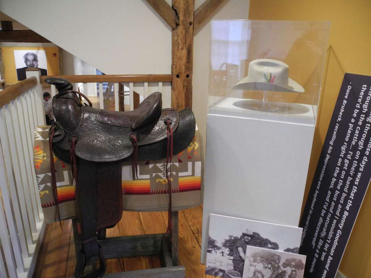 A saddle that once belonged to Dave Brubeck’s father, and Dave Brubeck’s cowboy hat are part of the Wilton Historical Society’s upcoming exhibition, Remembering Dave: A Brubeck Family Album, opening Feb. 21.