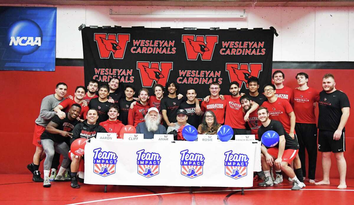 The Wesleyan University wrestling team