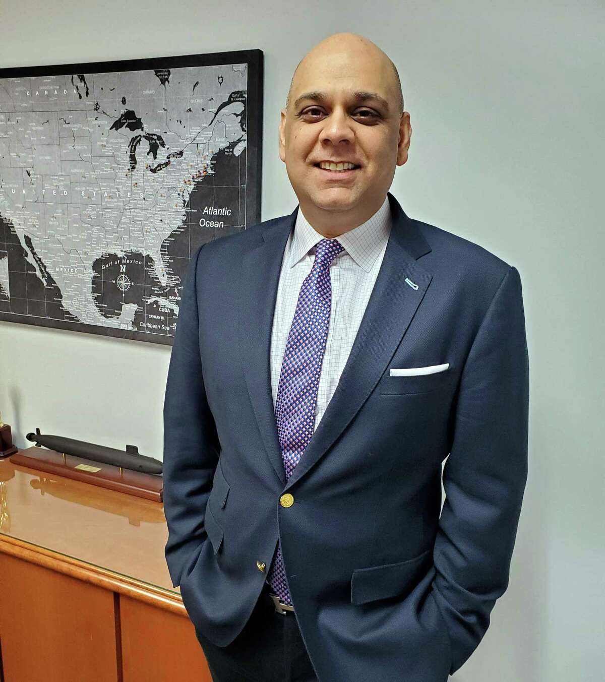 Manoj Wadhwani, president of Shelton-based Saisystems International.