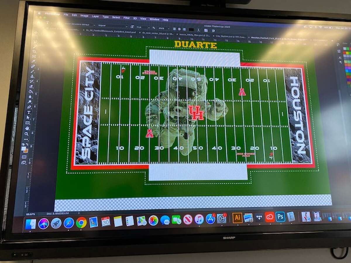 The customizable FieldTurf installed at TDECU Stadium in early February will allow the school to create new designs for each home football game beginning next season.