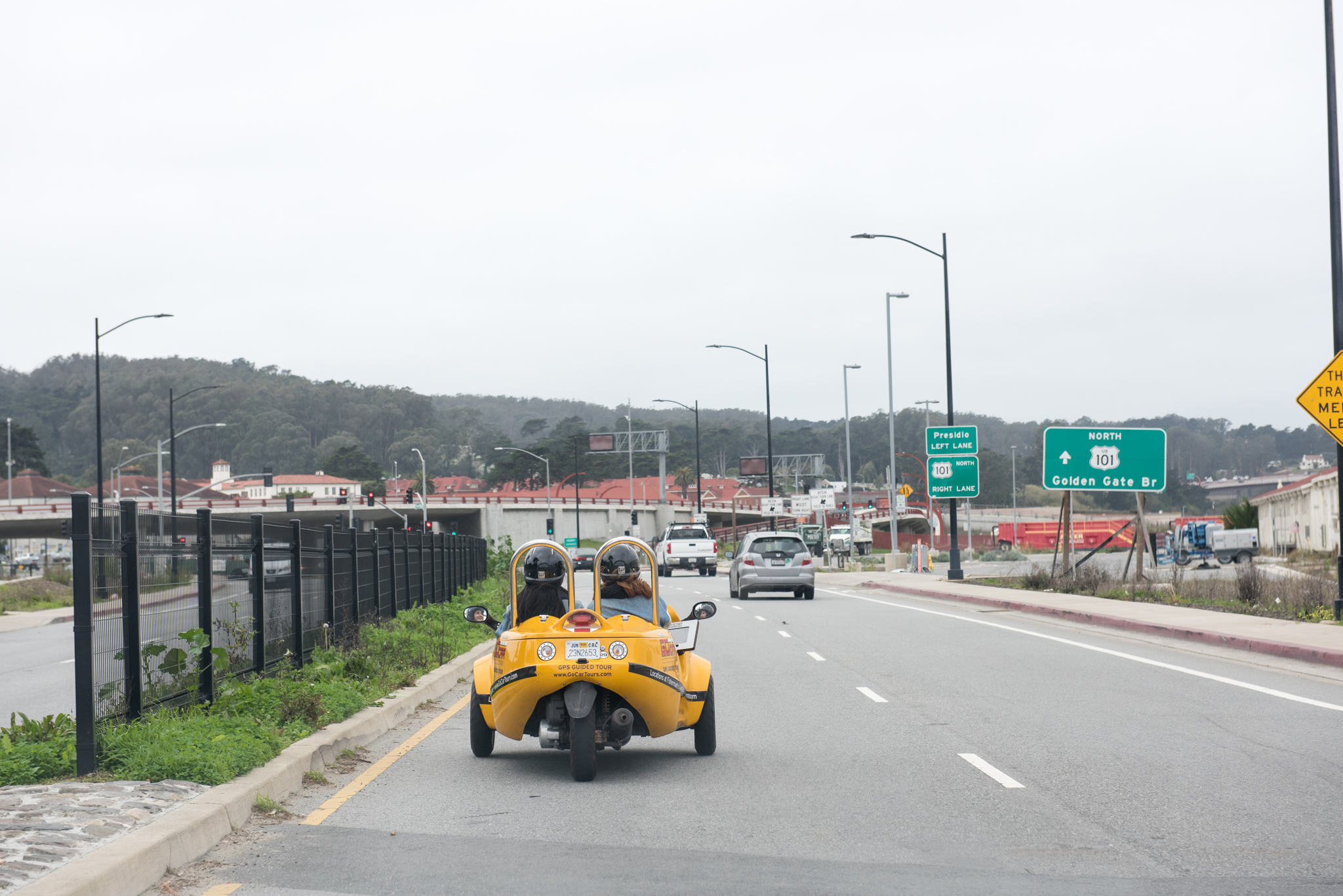 We drove a touristy GoCar around SF. It was equal parts terrifying