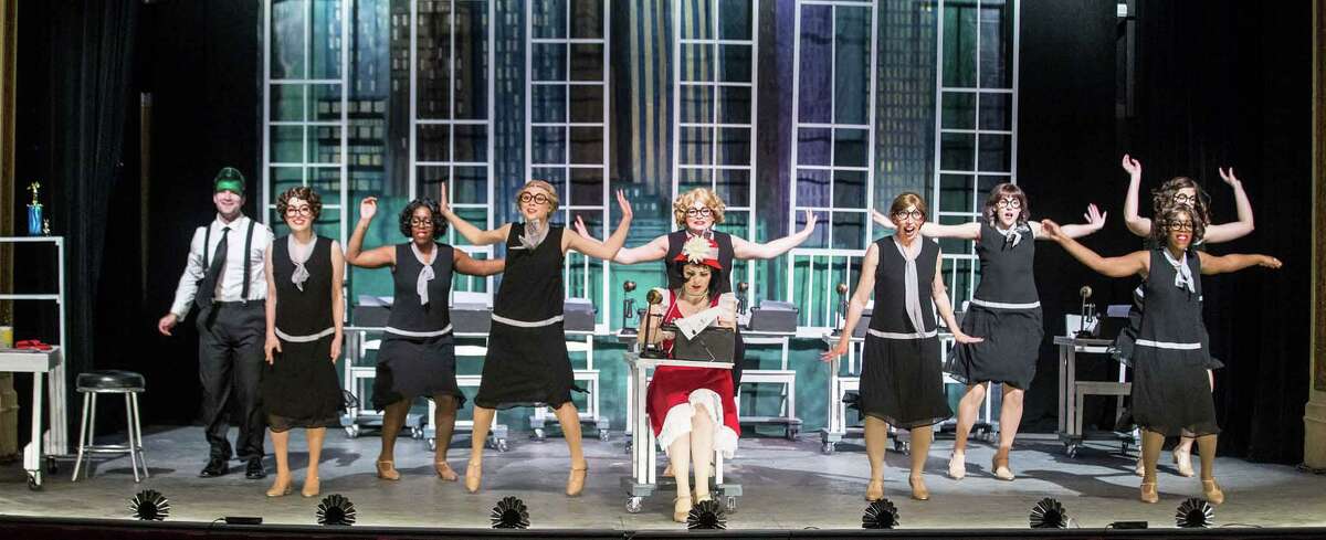 Center Lizzie Camp and the ensemble from Stage Right's "Thoroughly Modern Millie."
