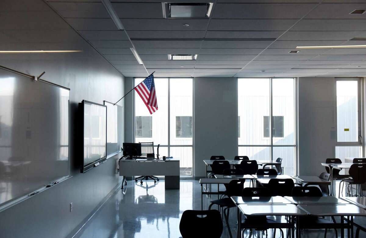 Classroom in the new Albany High School expansion on Friday, Feb. 21, 2020, in Albany, N.Y. The improvements are part of the first phase of the district?•s $180 million renovation and expansion of the school. (Will Waldron/Times Union)