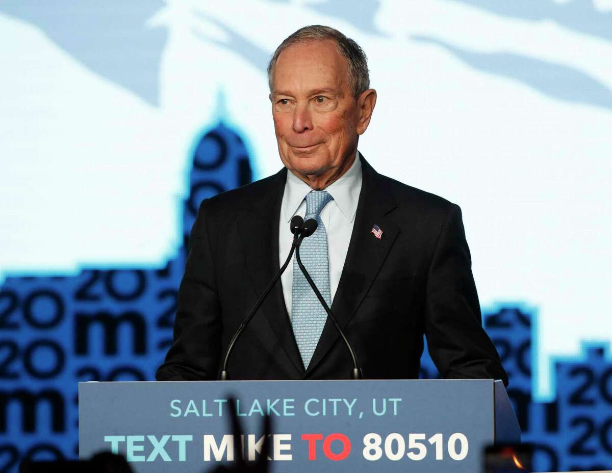 SALT LAKE CITY, UT - FEBRUARY 20: Democratic presidential candidate, former New York City mayor Mike Bloomberg talks to supporters at a rally on February 20, 2020 in Salt Lake City, Utah. Bloomberg is making his second visit to Utah before it votes on super Tuesday March 3rd.(Photo by George Frey/Getty Images)