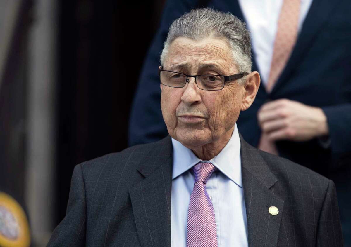 FILE - In this May 11, 2018 file photo, former New York Assembly Speaker Sheldon Silver leaves federal court in New York. A federal appeals court upheld former Silver's corruption conviction Tuesday, Jan. 21, 2020, but ordered a resentencing after reversing the conviction on some charges. On Tuesday, the 2nd Circuit tossed out charges related to legal fees Silver collected to refer mesothelioma cases to a law firm. (AP Photo/Mary Altaffer, File)